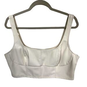 Banana Republic Vegan Leather Bustier Top